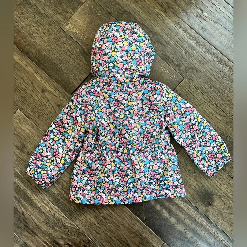 Carter’s Hooded Floral Toddler Jacket - 12M